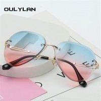 OULYLAN Rimless Sunglasses 
